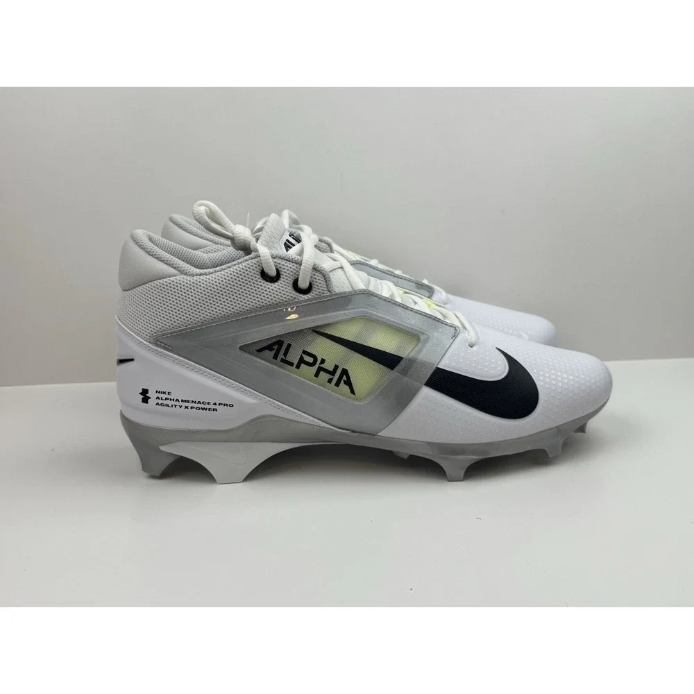 Nike‎ Alpha Menace 4 Pro Men's 12 Football Cleats White/Photon Dust FD7037-100
